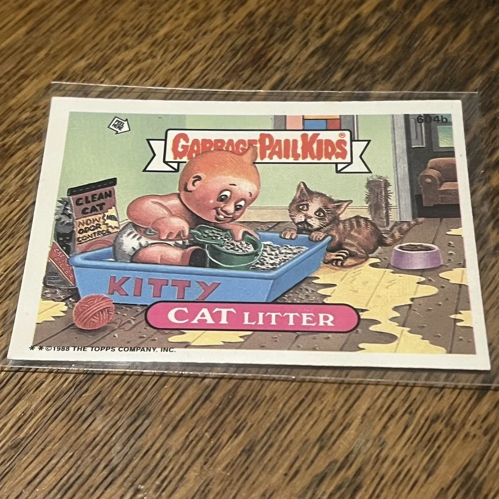 Vintage Cat Litter 604b Garbage Pail Kids GPK Original Series 15 Card 1988 Topps